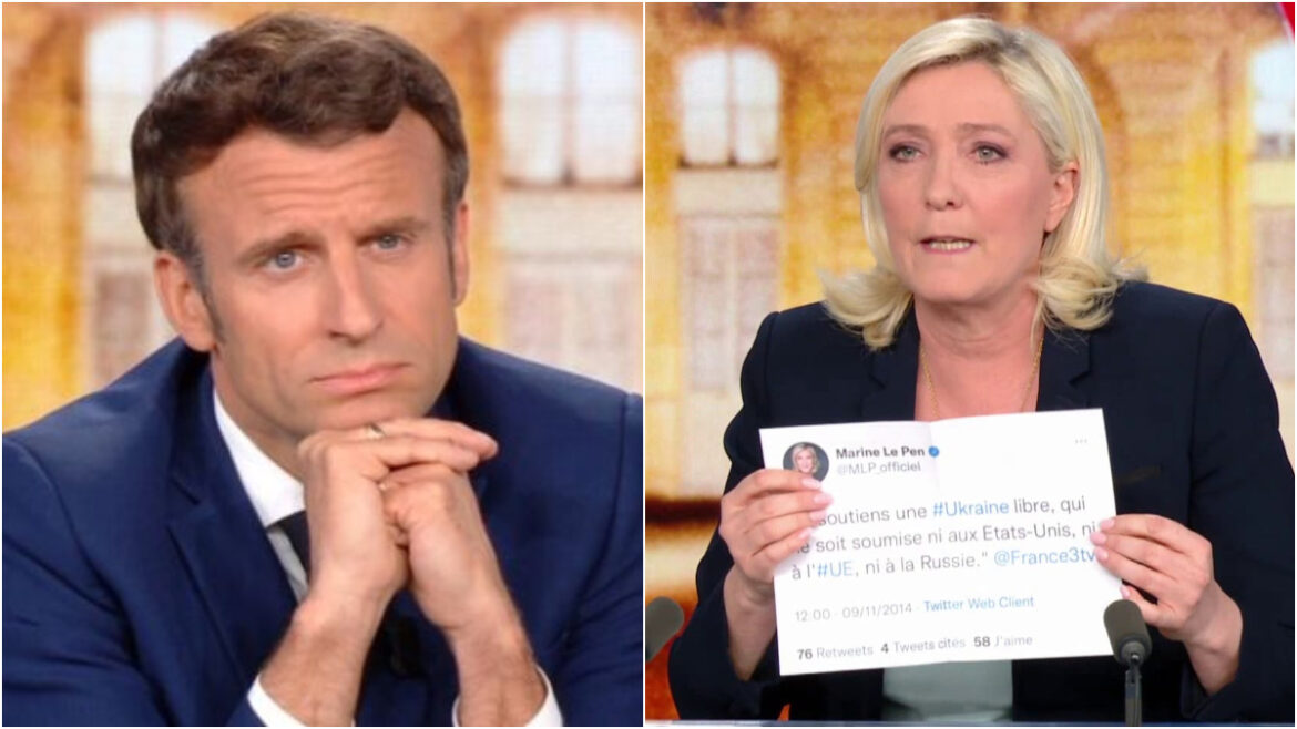 Débat Présidentiel 2022 : Le Regard D'Emmanuel Macron Et Le Tweet De ...